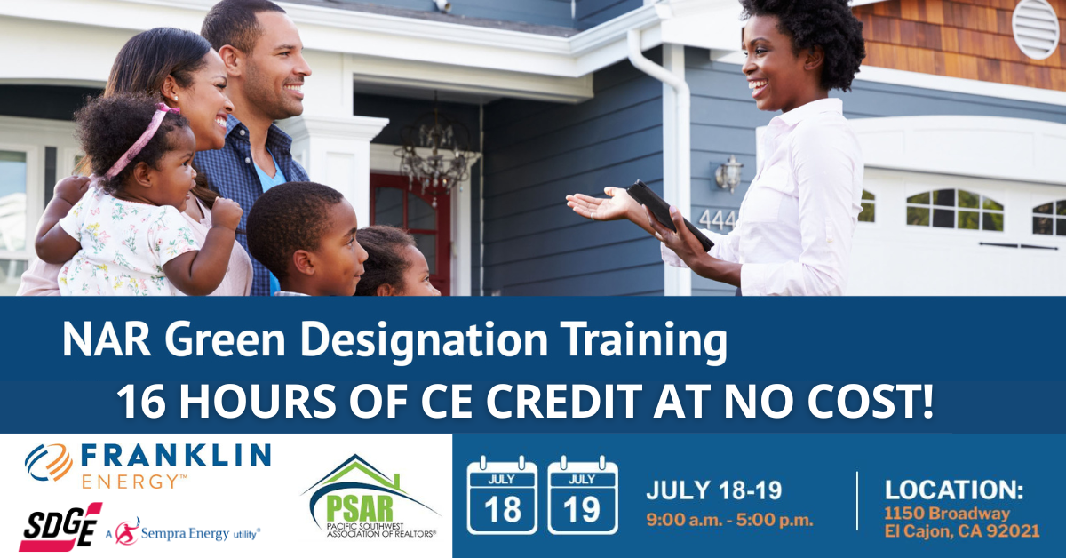 NAR Green Designation at NO COST + 16 Hours CE credit